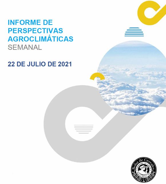 Perspectiva Agroclimática Semanal: 22 al 28 de julio