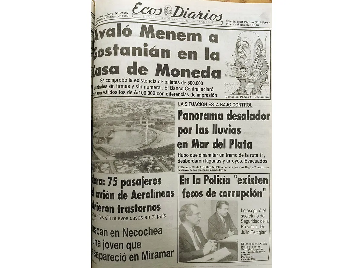 Sábado 22 de febrero de 1992