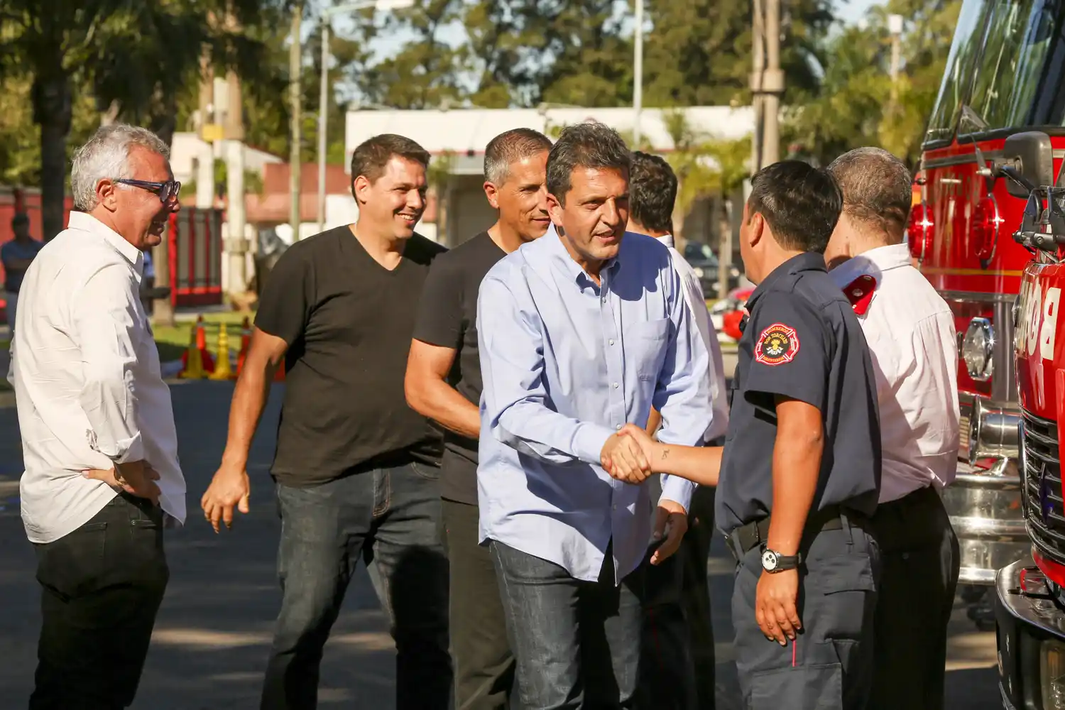 Dirigentes del oficialismo y de la oposición encabezaron actos en la víspera de Navidad