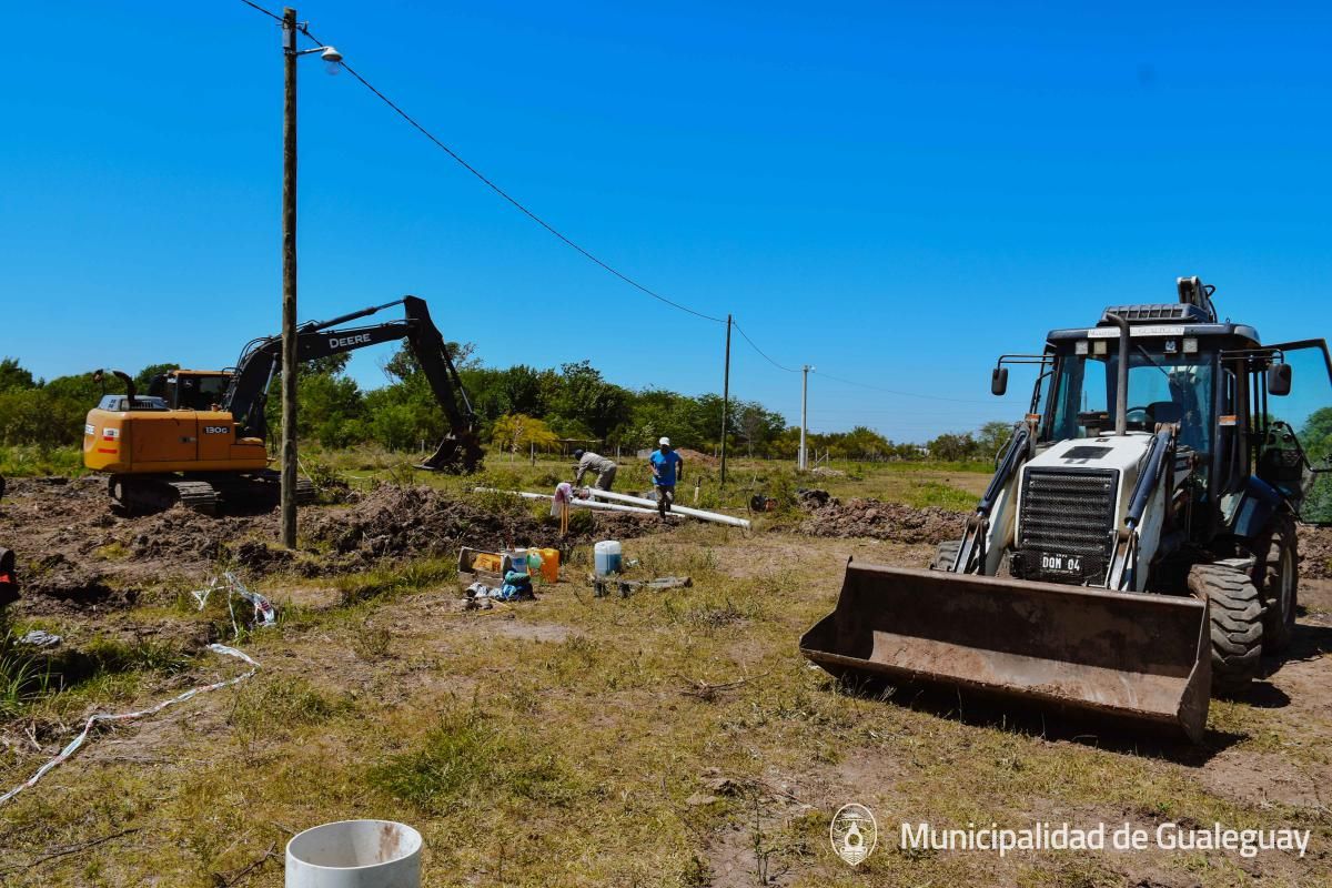 Realizan obras en la zona de Paso de Alonso