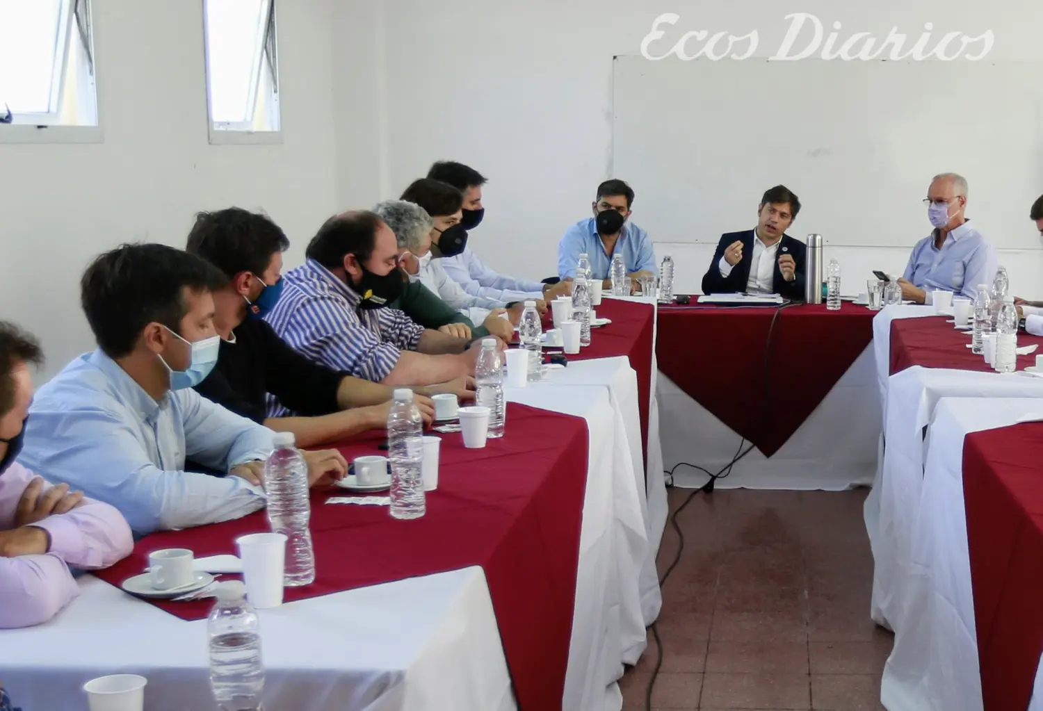 Rojas se reunió con Kicillof en Miramar