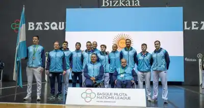 Argentina en Bilbao: triple medalla de bronce para el seleccionado de pelota vasca en la Liga de las Naciones