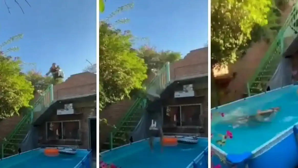 El video despertó preocupación y debates sobre los riesgos que pueden implicar imitar acciones extremas.