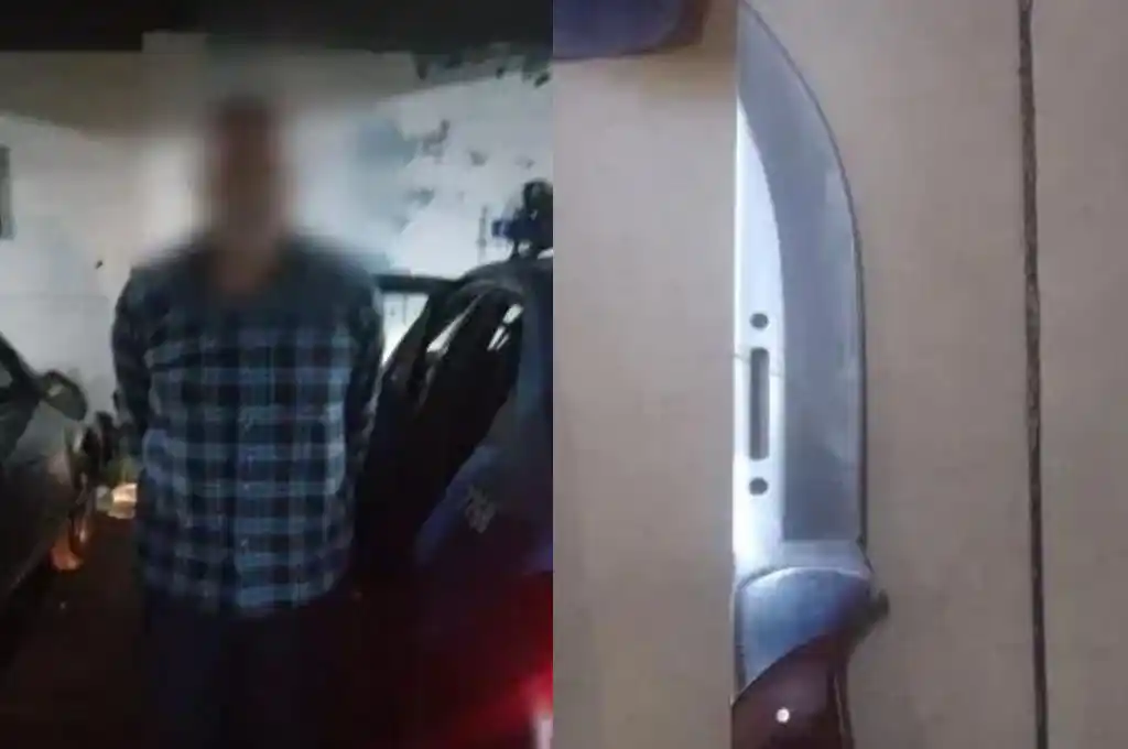 La Policía de la Ciudad detuvo al malviviente que se fugaba a la carrera luego de cometer el atraco en un comercio.