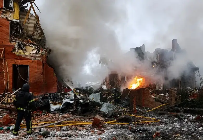 Así quedó Kiev luego del ataque ruso.