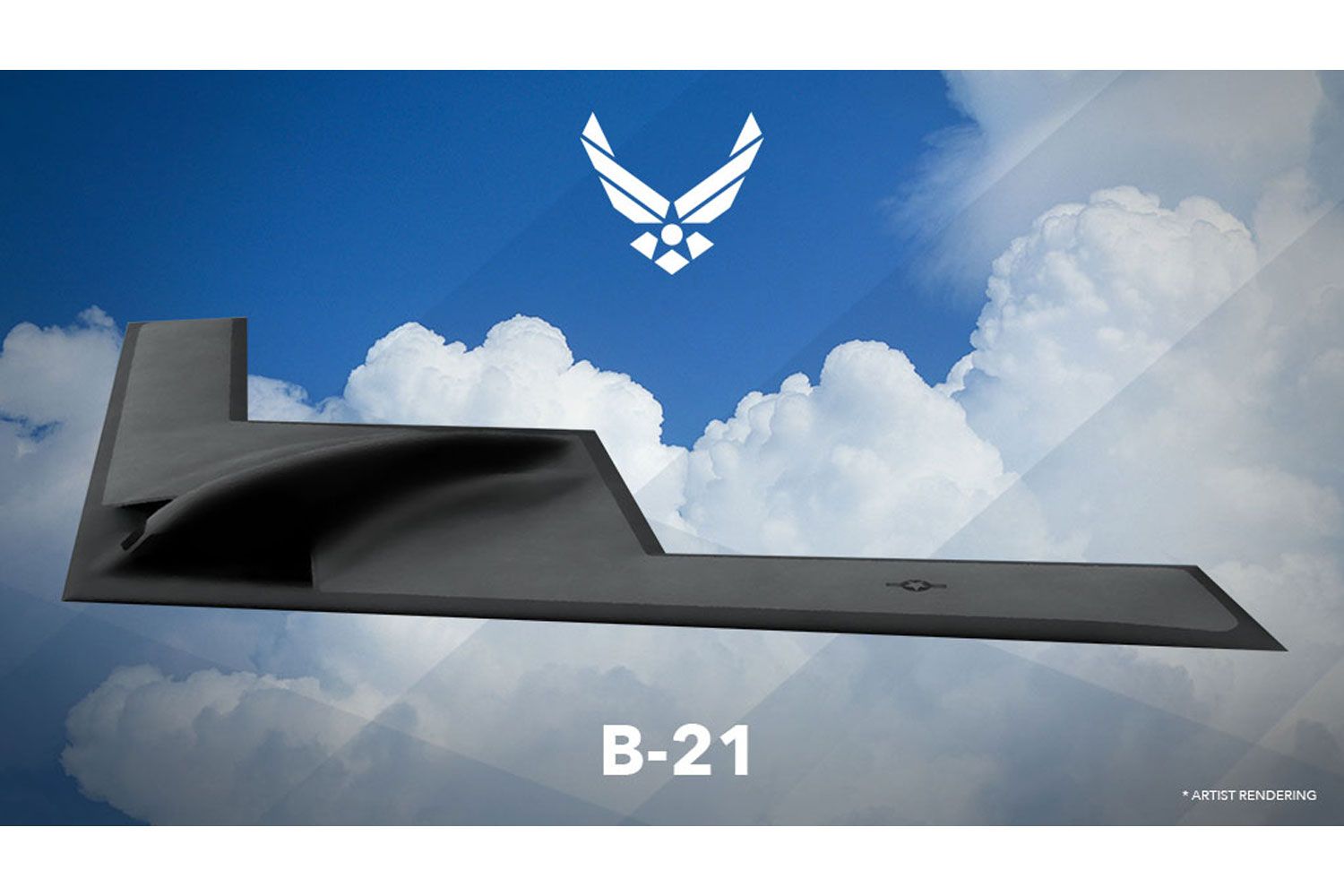 Render oficial del nuevo bombardero stealth B-21 Raider