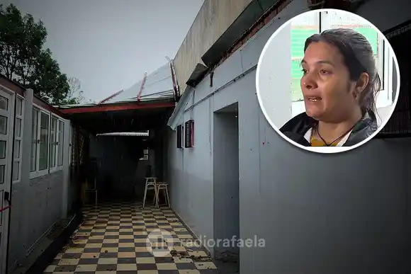 Graves destrozos en la escuela “Peralta Pino” tras la tormenta: “Estamos con dolor en el alma”