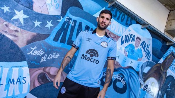 El defensor Lisandro López fue presentado como nuevo refuerzo de Belgrano