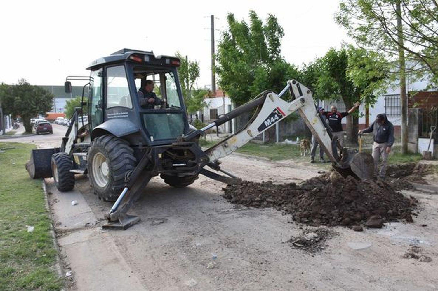 Se están colocando nuevas conexiones cloacales