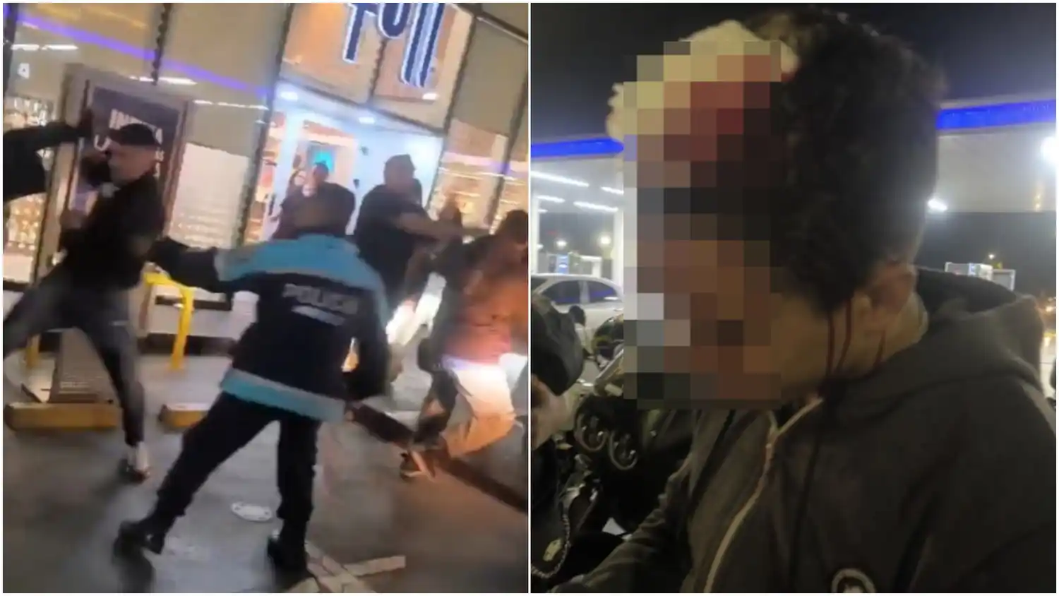 Escándalo en una estación de servicio: un policía, una empleada judicial y dos heridos tras una pelea en Wilde