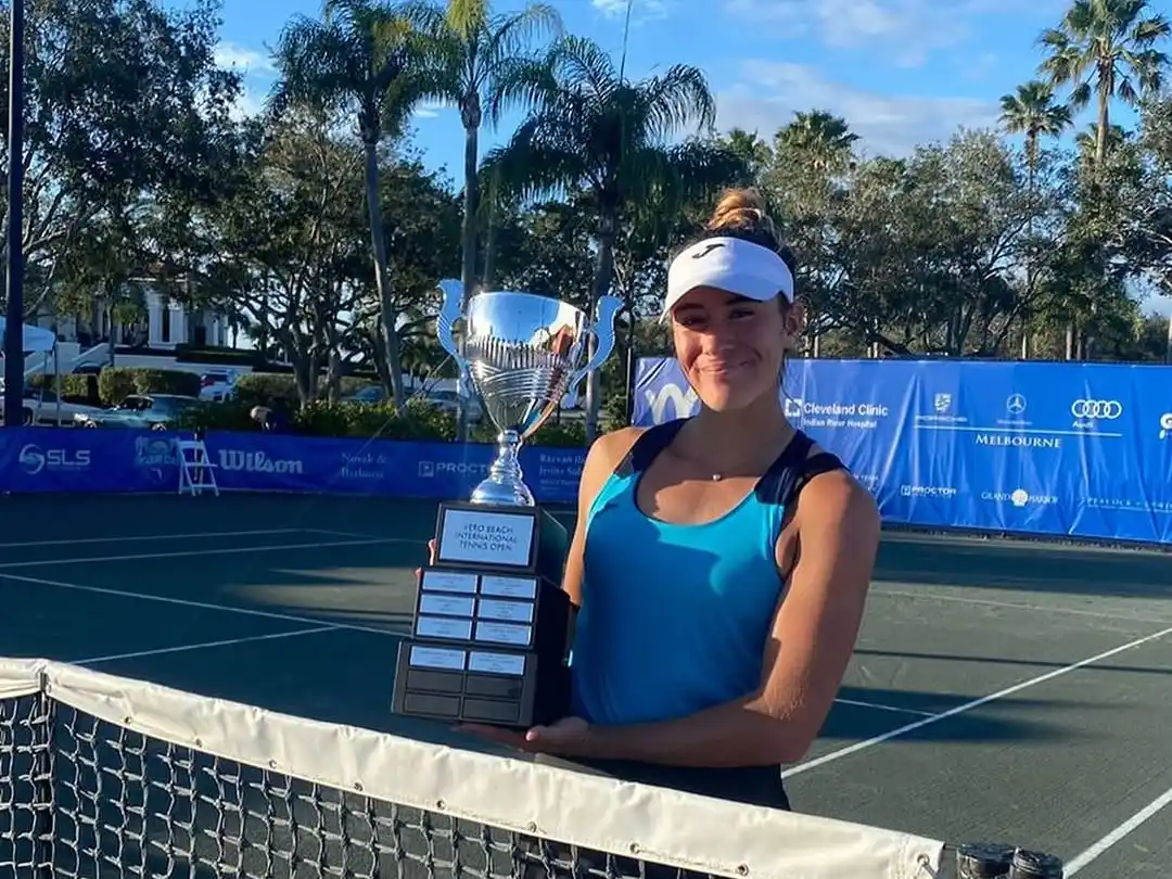 Solana Sierra salió campeona en el W75 de Vero Beach
