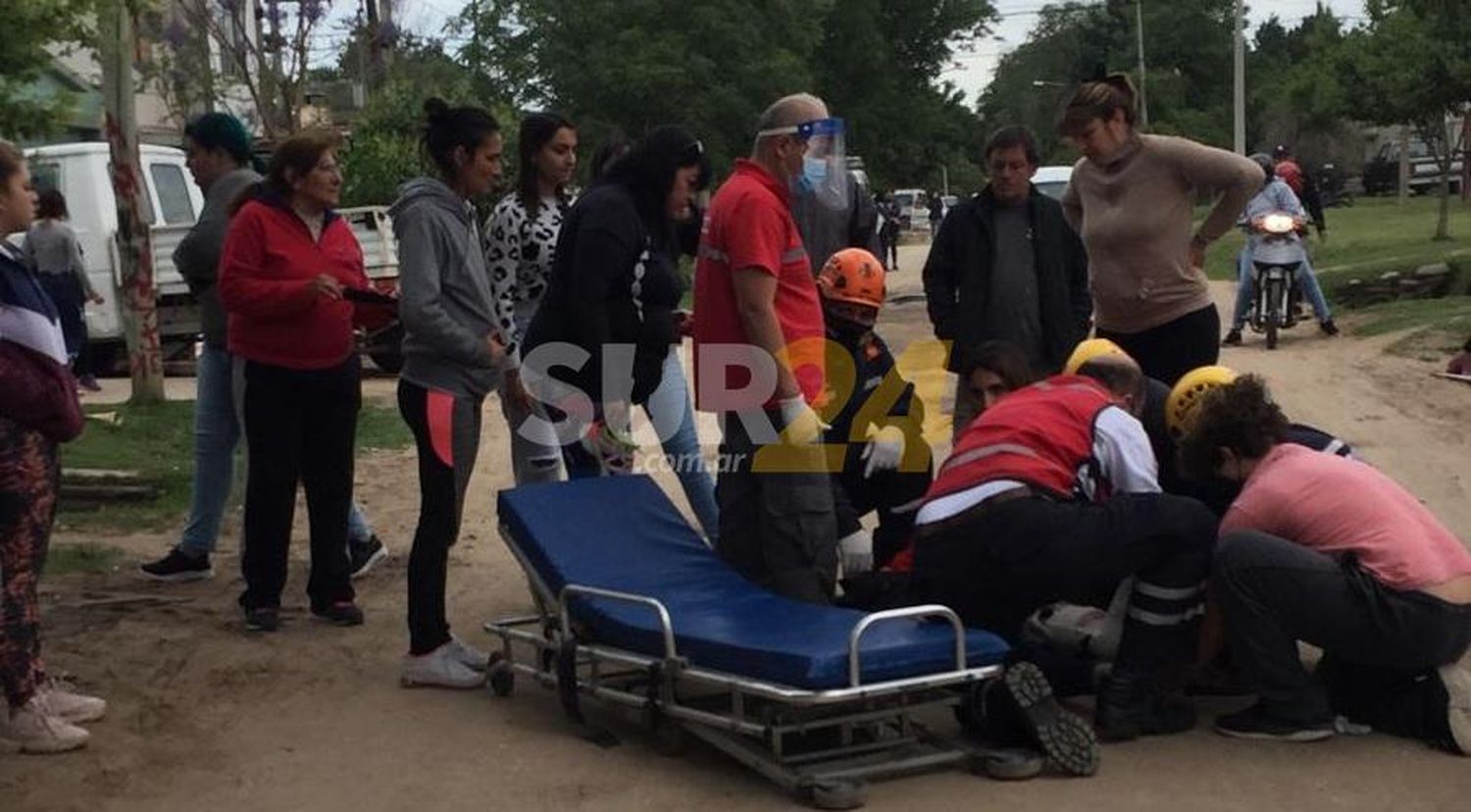 Venado Tuerto: una joven y un menor lesionados al colisionar en moto a un perro