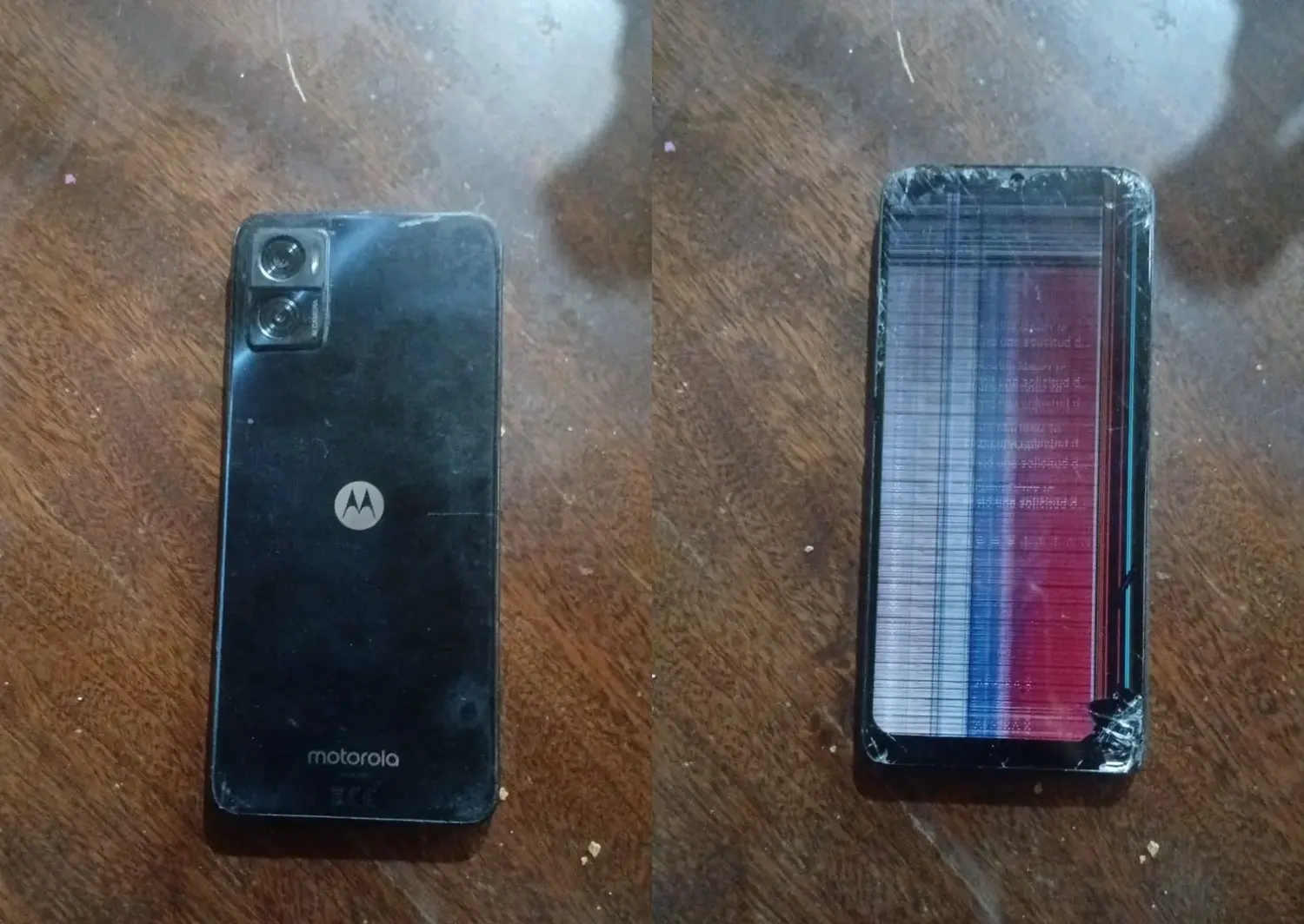 Encontraron celular Motorola tirado en la vía pública