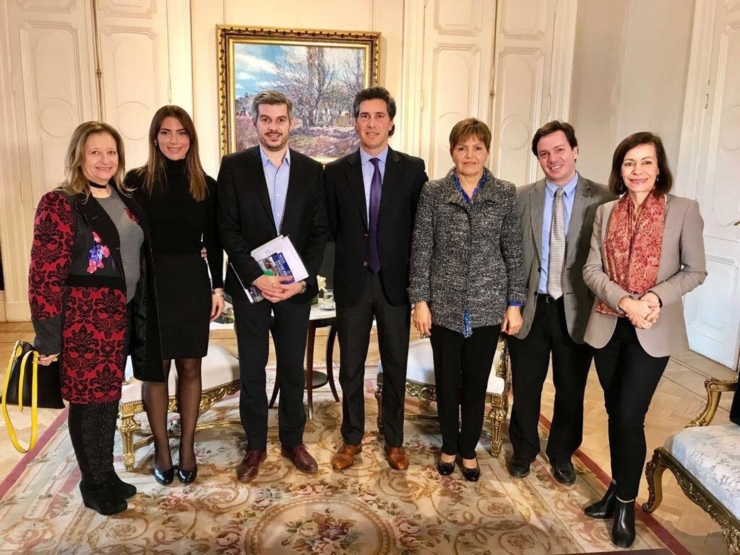 Marcos Peña recibió al Consejo Empresario de Entre Ríos en la Casa Rosada