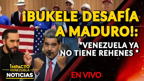 ¡BUKELE DESAFÍA A MADURO! Venezuela ya no tiene rehenes - VIDEO