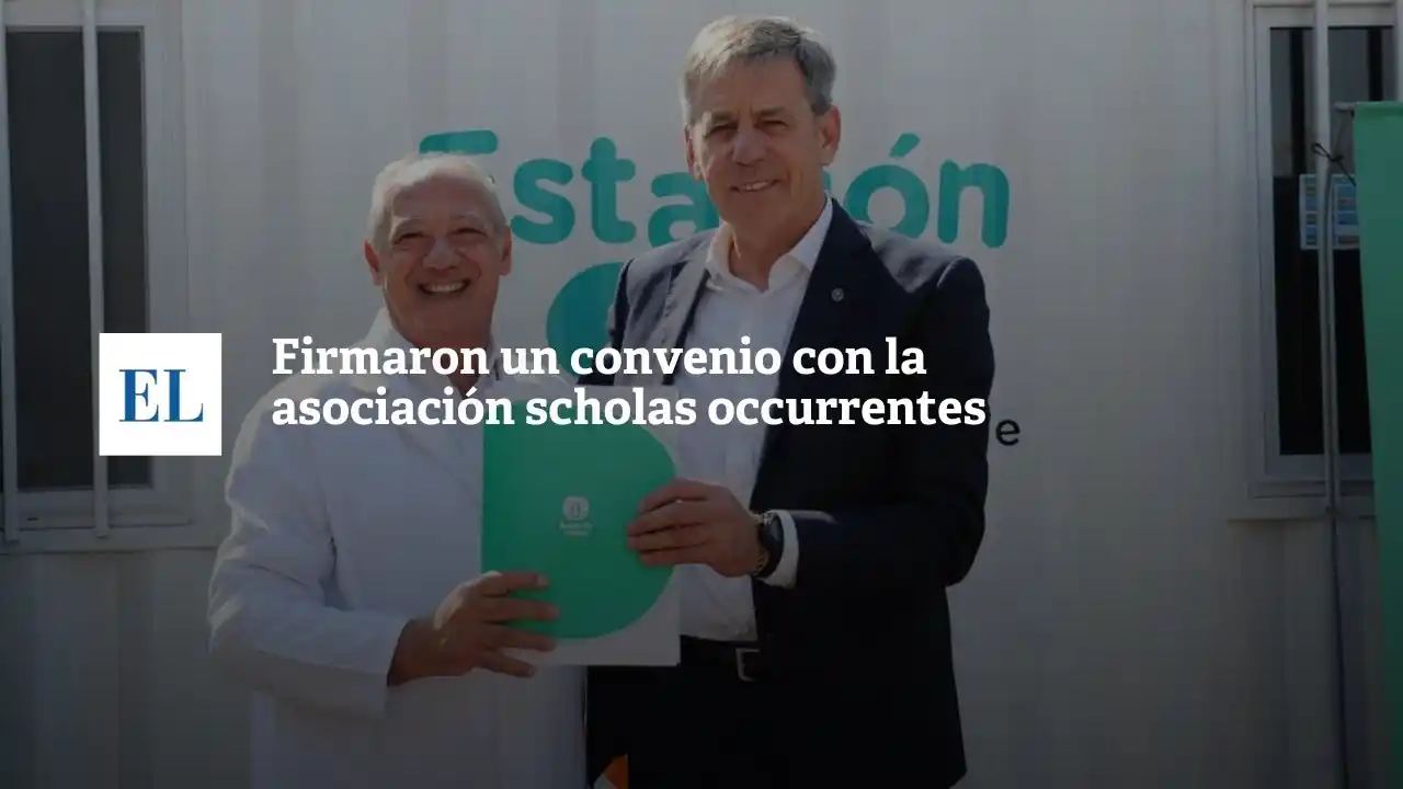 Firmaron un convenio con la Asociación Scholas Occurrentes