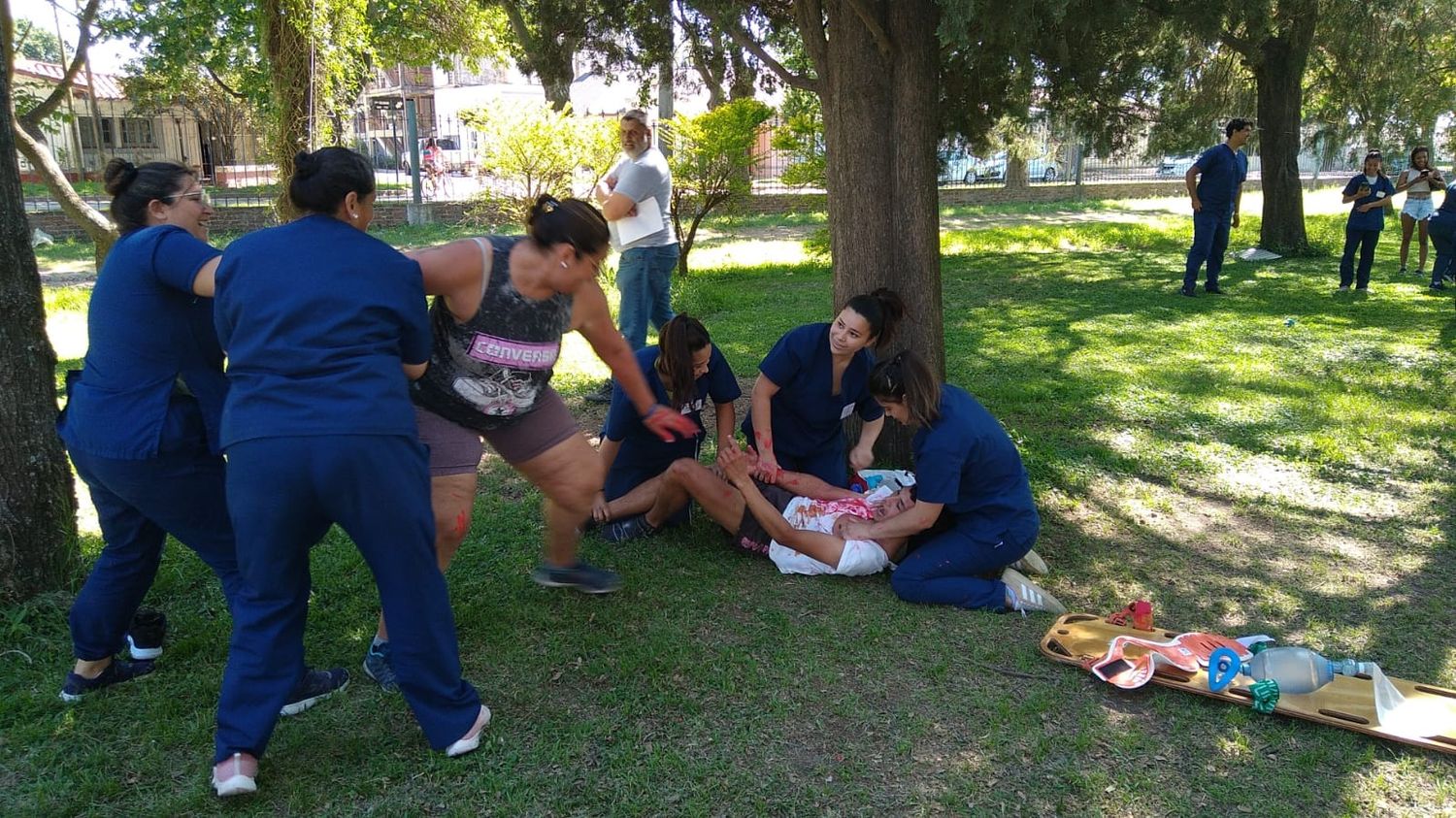 Se realizó la tradicional actividad del Instituto de la Cruz Roja local.