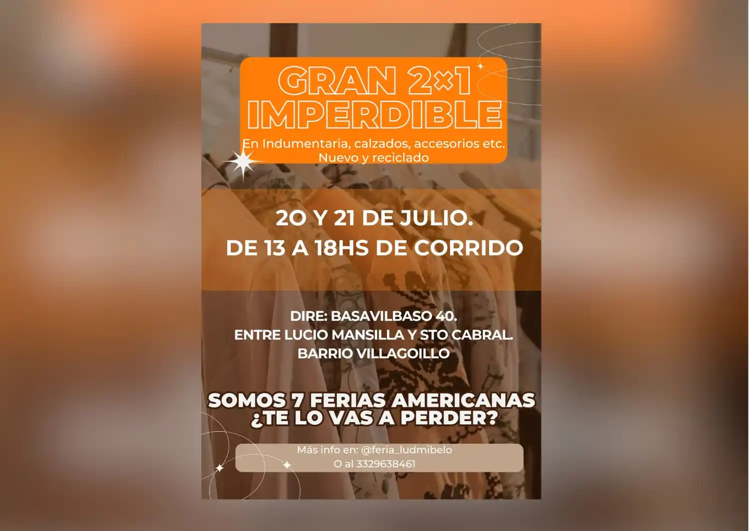 Gran feria americana 2x1 en el barrio Villa Igoillo