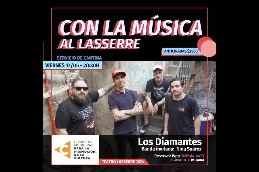 Los Diamantes y Nina Suárez Banda. Entradas en venta.