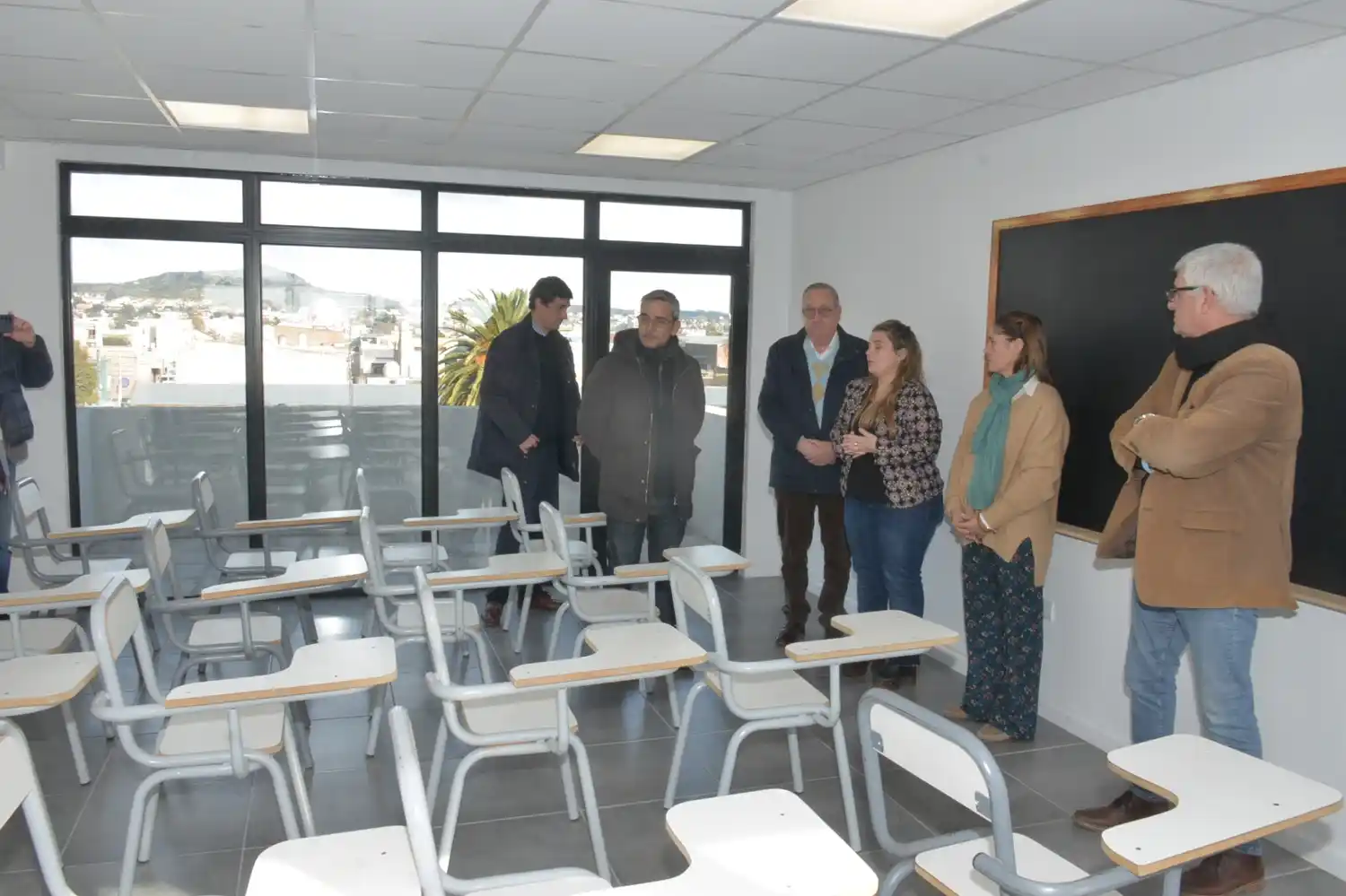 En la nueva aula de la Escuela Municipal de Idiomas.