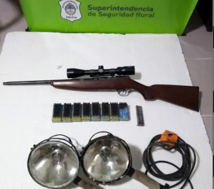 Cazadores furtivos caen presos en San Cayetano