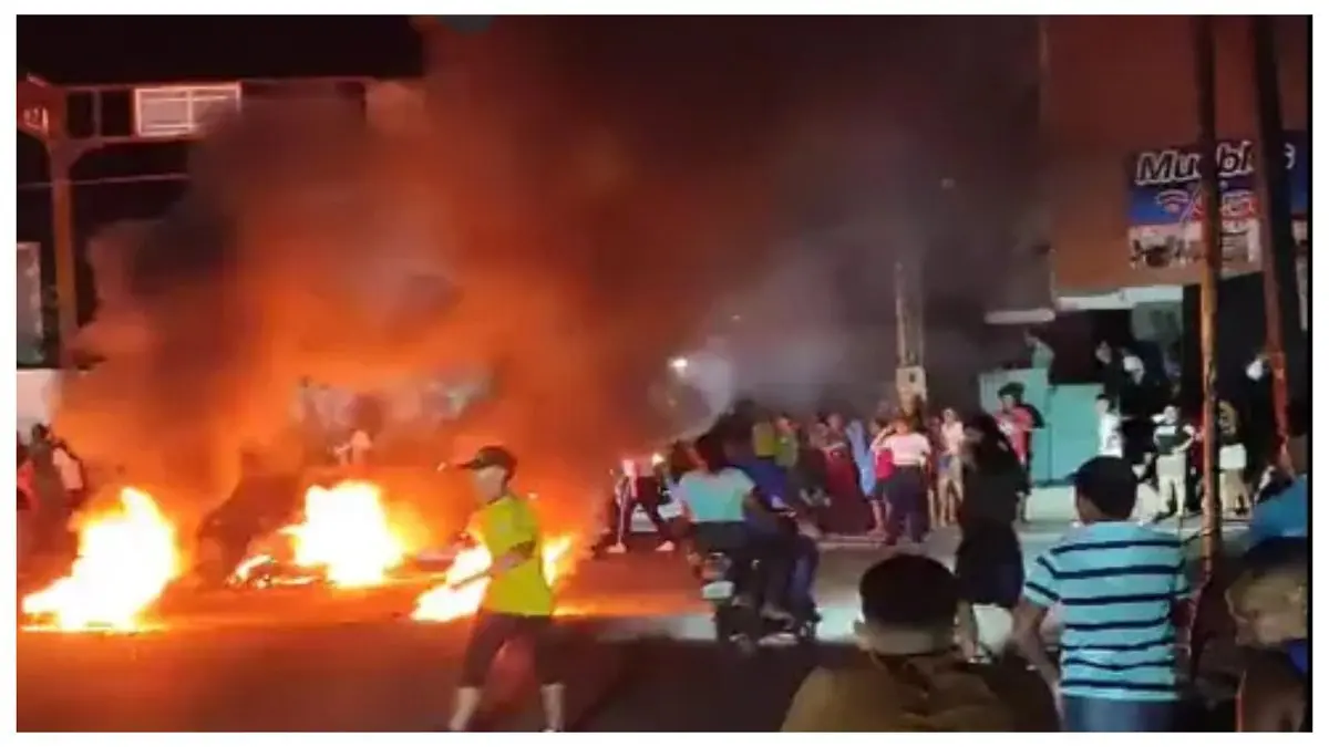 SANTA BÁRBARA PRENDIDA: así protestan los zulianos por los cortes de electricidad