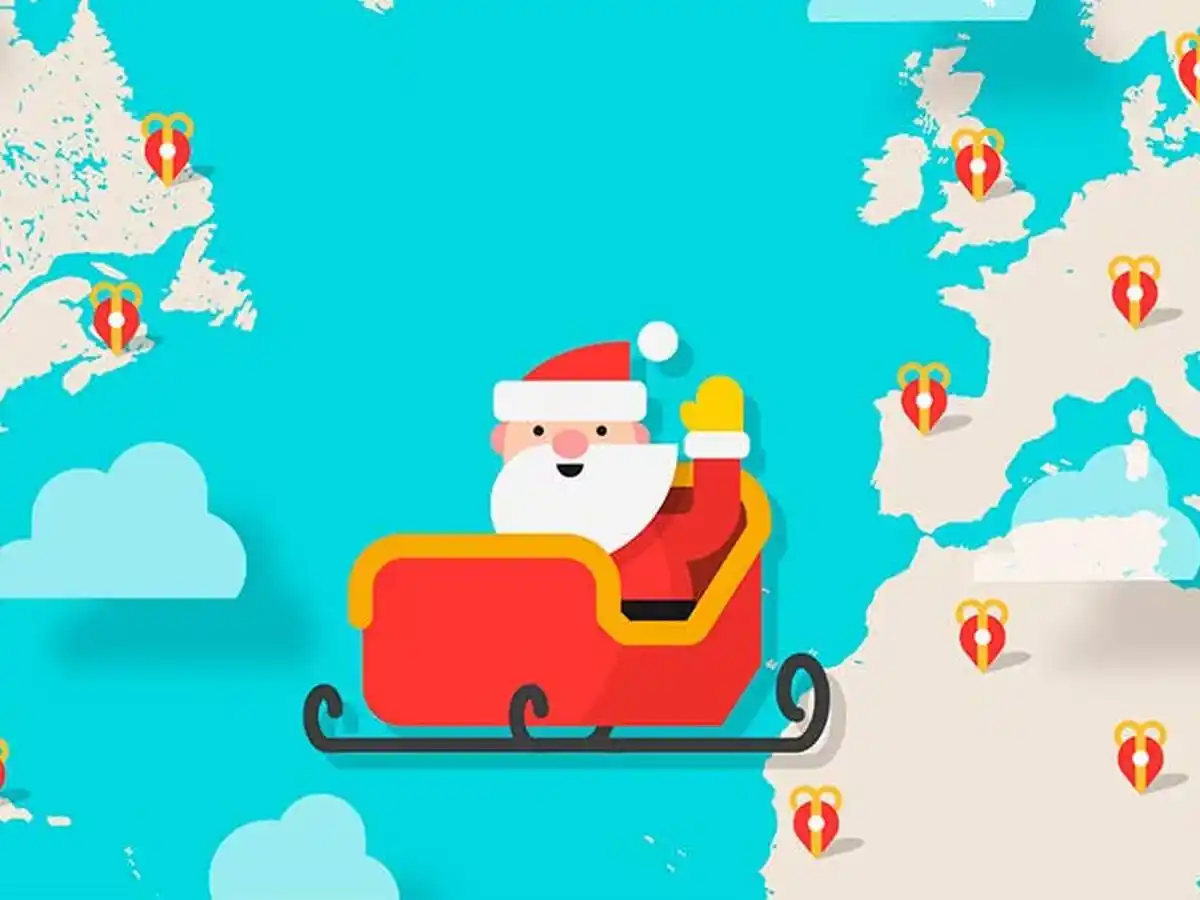 El mapa interactivo de la plataforma muestra la ubicación del trineo en tiempo real.