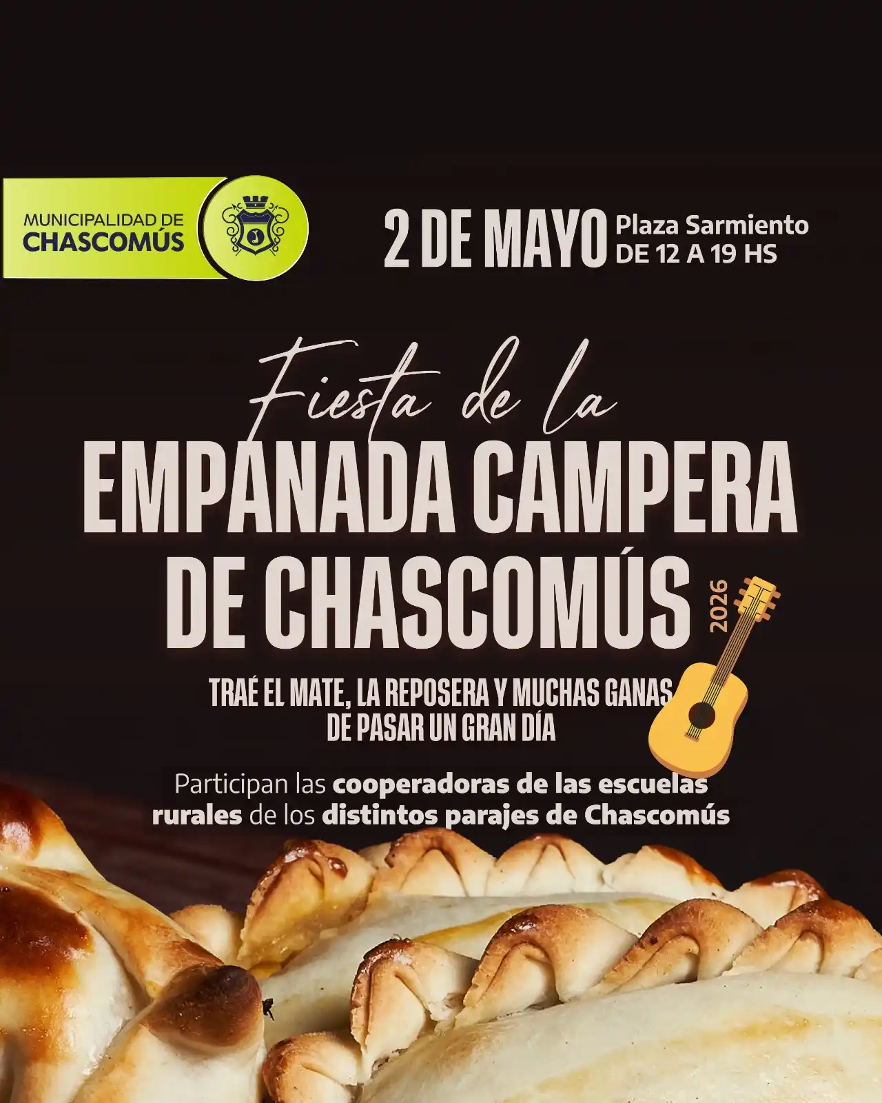 Tradición y compromiso en Chascomús: llega la Fiesta de la Empanada Campera a beneficio de las escuelas rurales