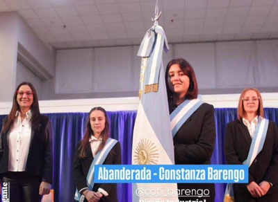Estudiante del CRES fue designada como abanderada en la Universidad de Villa María