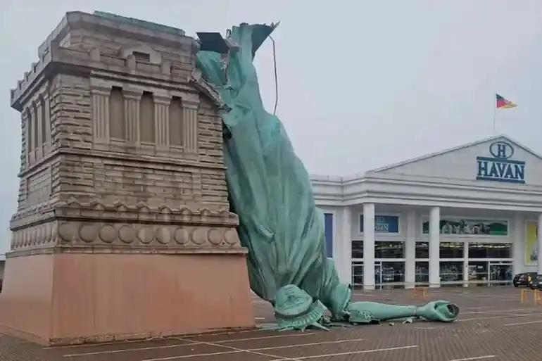 Los fuertes vientos de este Brasil generaron grandes estragos.