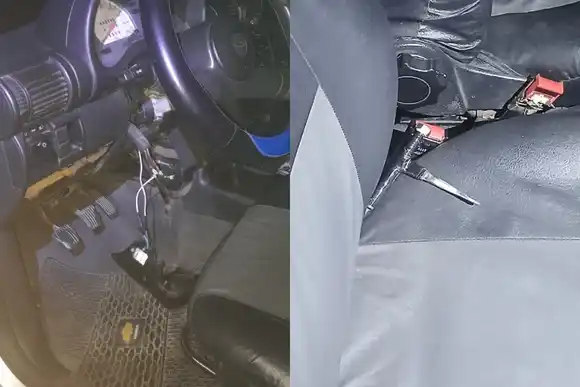 Detuvieron a un hombre que intentó robar un auto, tropezó en su huida y resultó herido