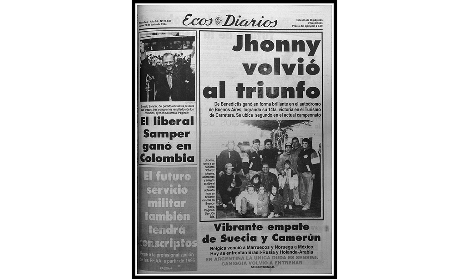 Lunes 20 de junio 1994