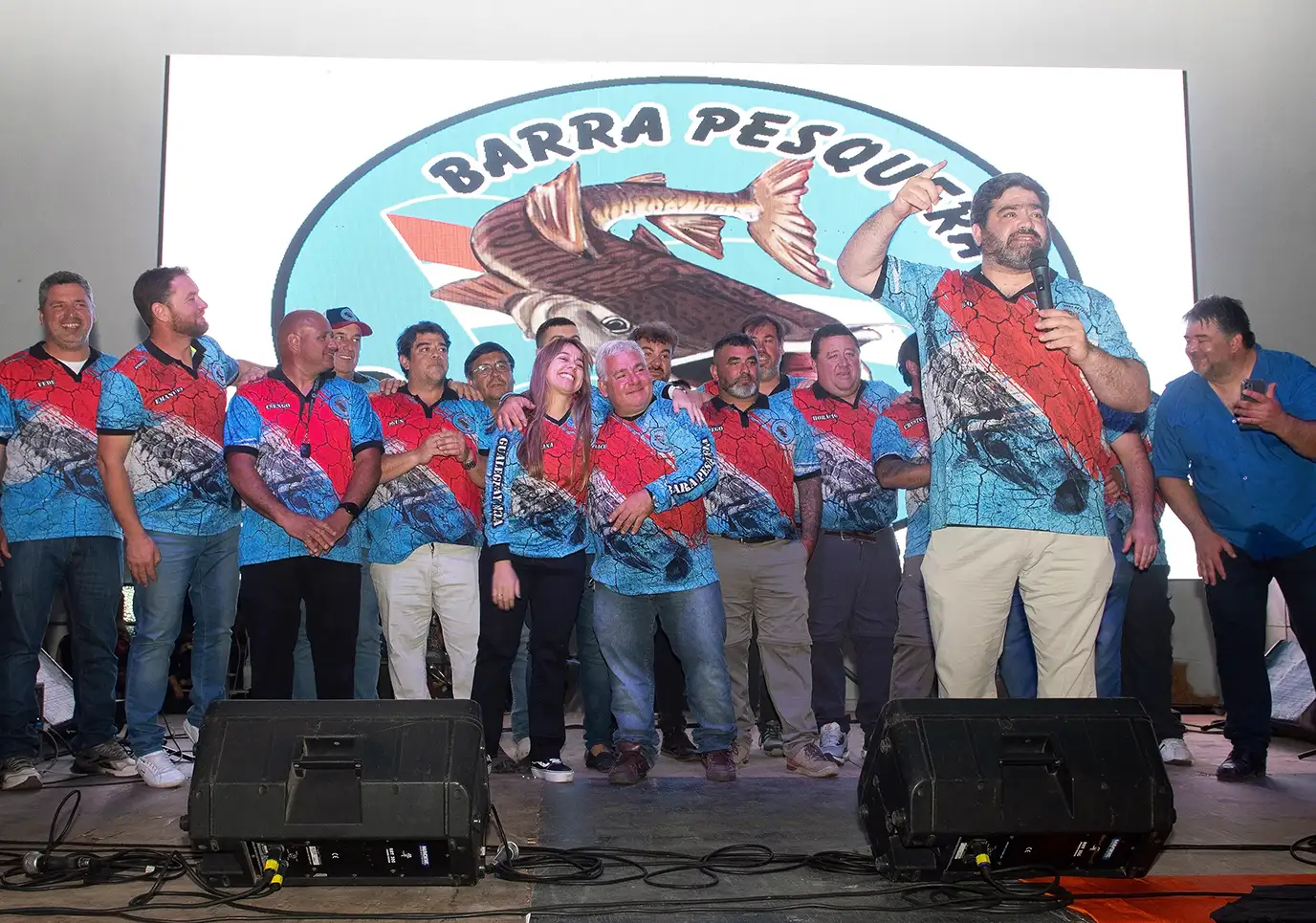 Toda la alegría y satisfacción de los organizadores de la fiesta por la gran labor realizada.