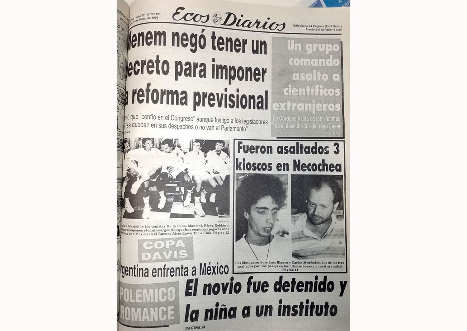 Viernes 26 de marzo de 1993