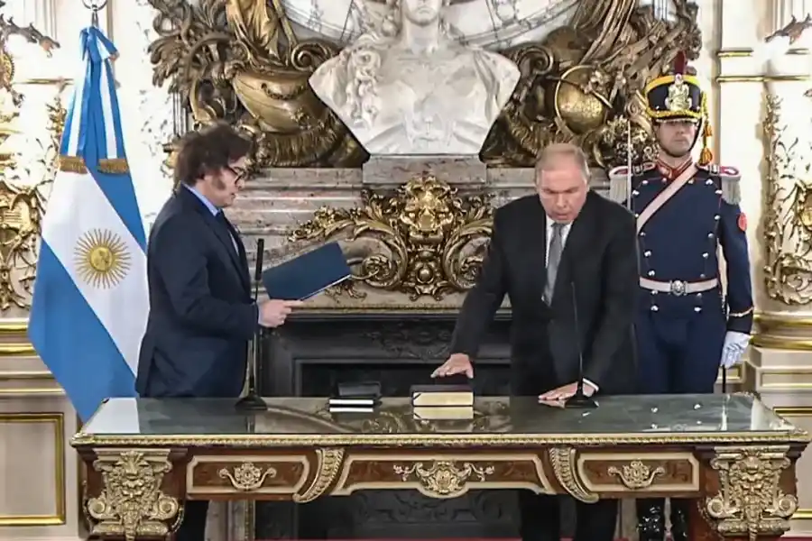 Gerardo Werthein asumió como nuevo canciller en reemplazo de Diana Mondino