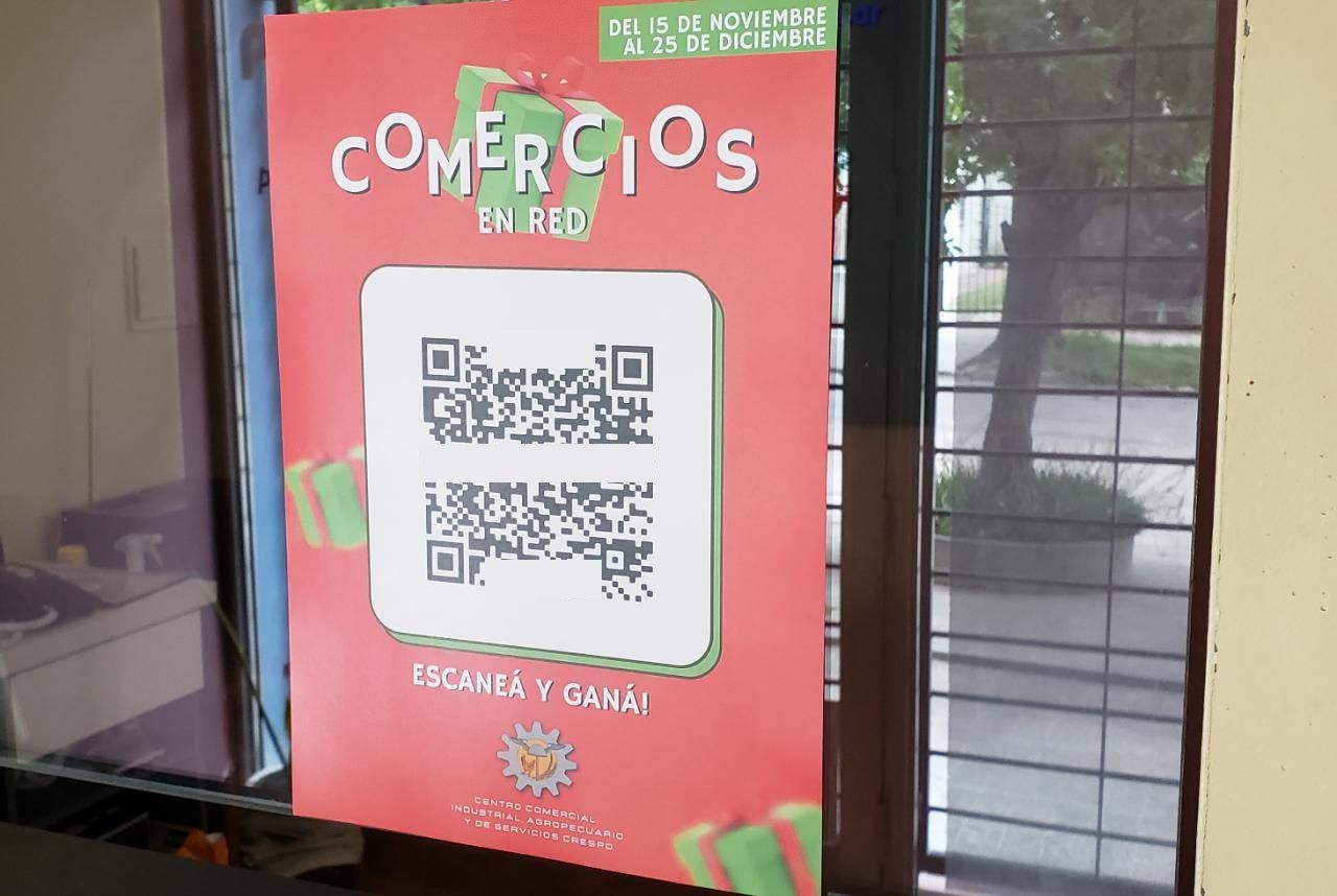Escaneas un código QR y podes participar de sorteos de órdenes de compras de Comercios en Red