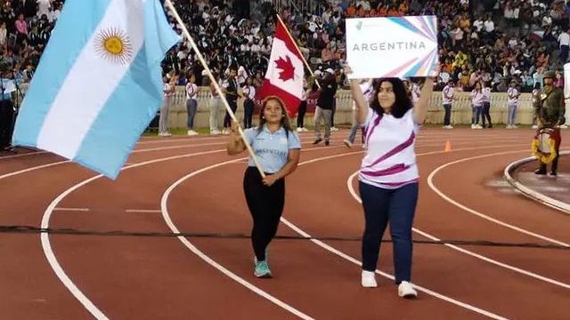 Antonella Ruíz Díaz fue la abanderada argentina en el paralímpico de México