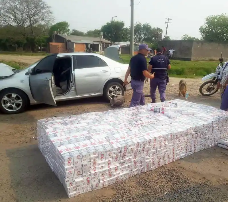 Secuestraron cigarrillos 
valuados en $18 millones