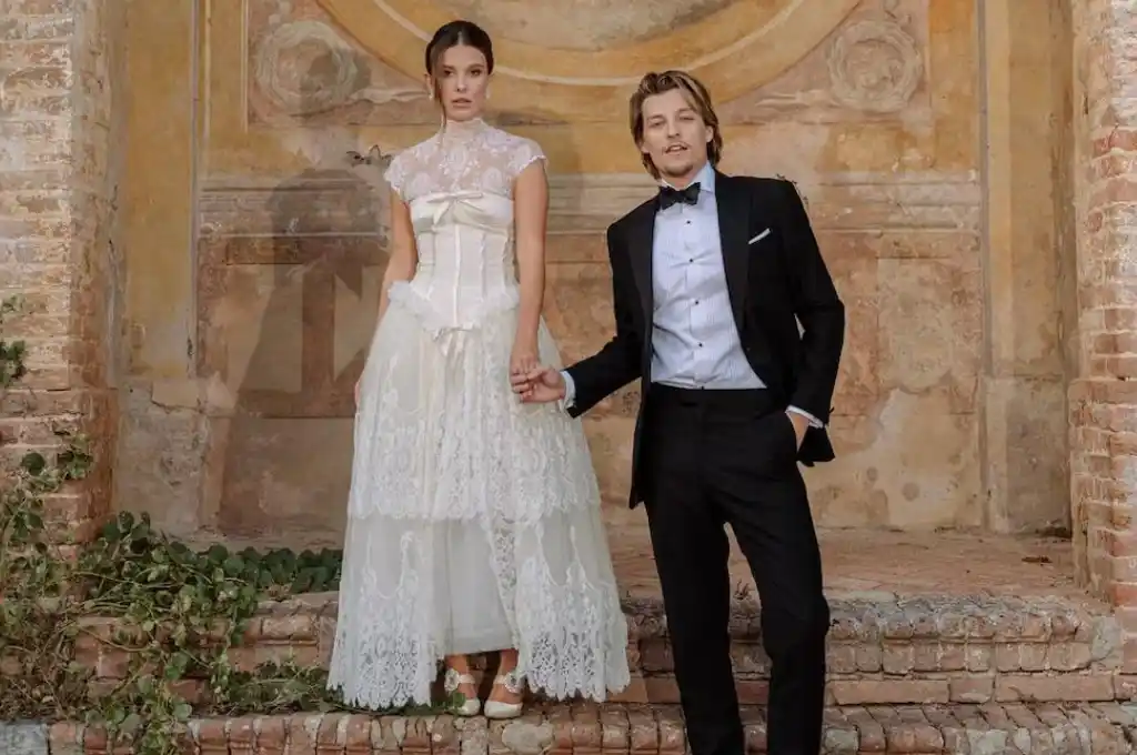 Los recién casados.