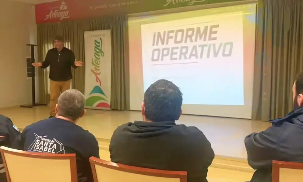 Integrantes del área de seguridad participaron de una capacitación en Arteaga. Foto: Gentileza.