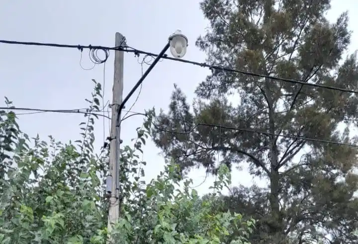 Bajo Cementerio: esperan hace más de 20 días que cambien un foco del alumbrado público