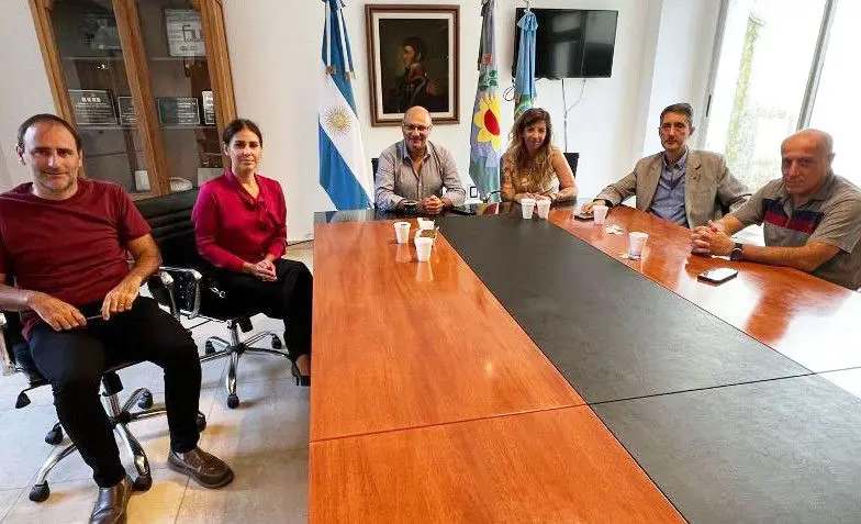 Martilleros marplatenses con el intendente Reino