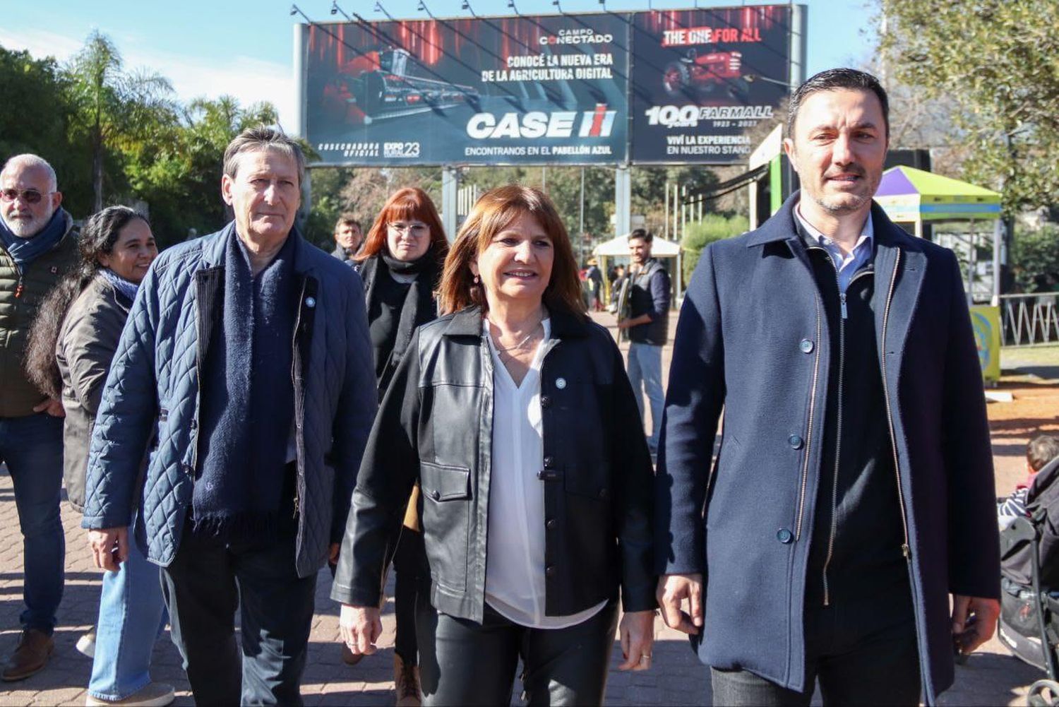 La ministra de Seguridad, Patricia Bullrich, en una nueva edición de La Rural