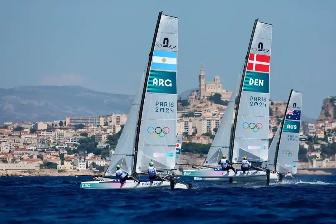 Nacra 17: Majdalani y Bosco tuvieron una gran jornada y escalaron hasta la segunda posición