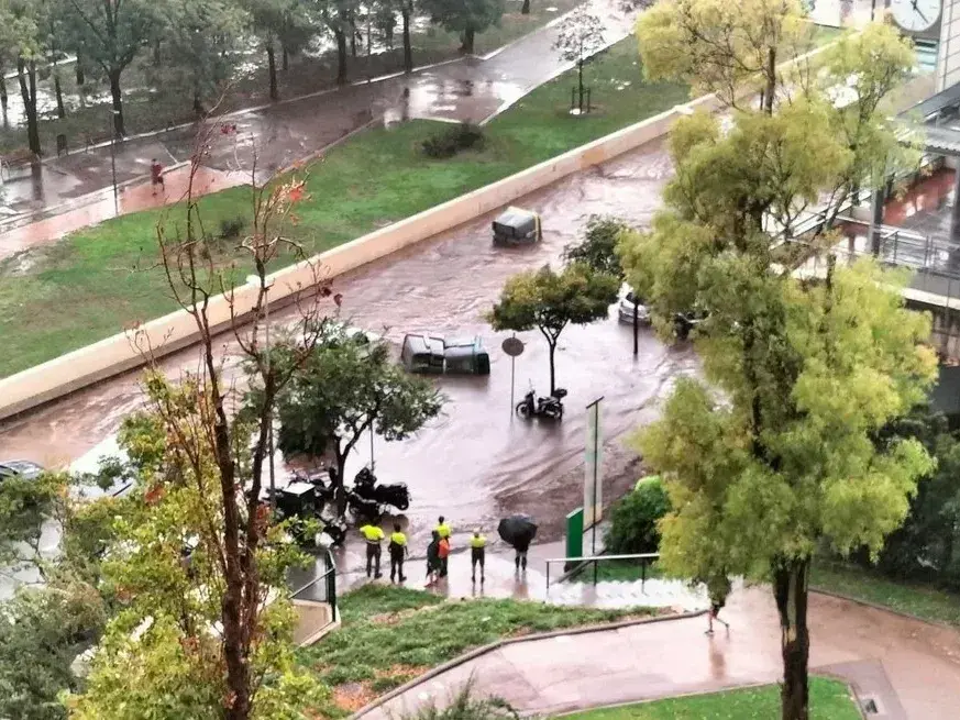 Distintas zonas del área metropolitana de Barcelona afectadas.