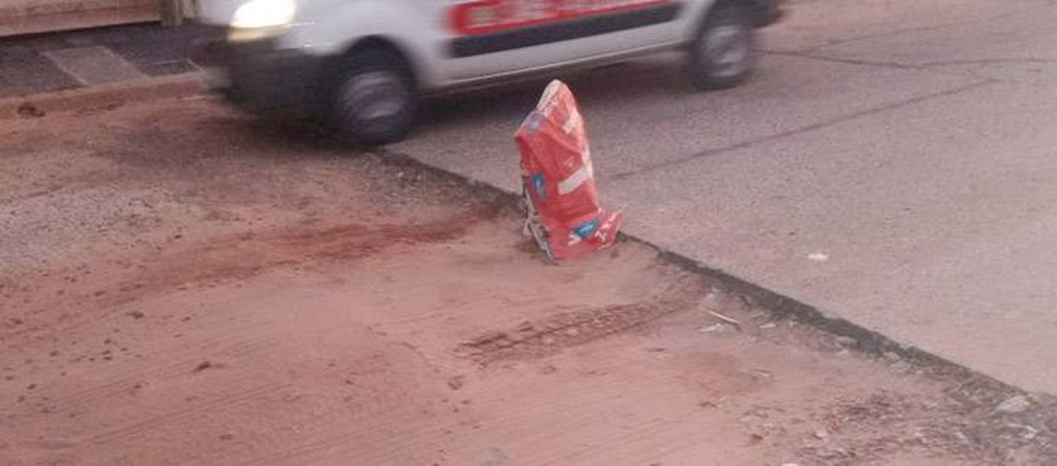 Señalización correcta en arreglos de baches