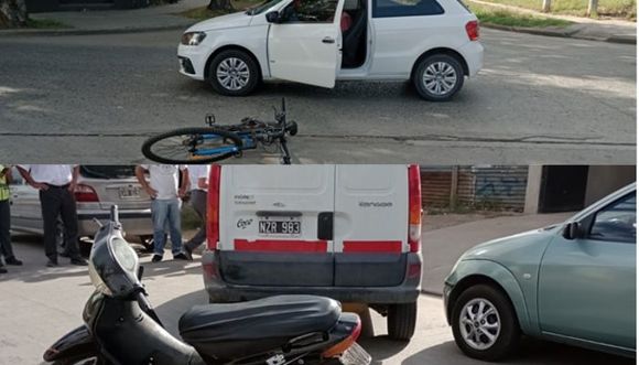 Dos accidentes registrados el martes: una niña de 12 años lesionada