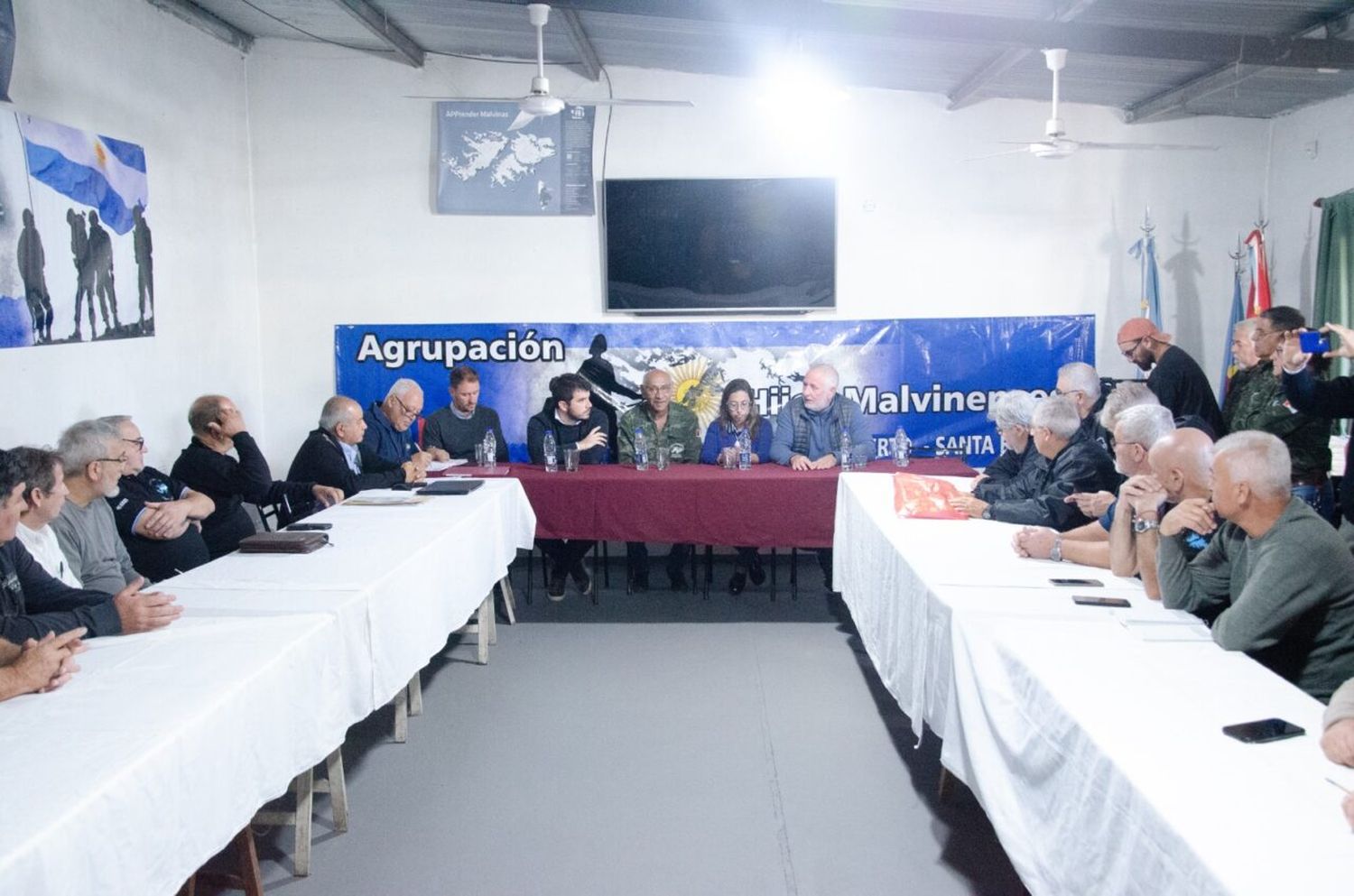 Apoyo de Chiarella al Congreso Provincial de la Federación de Veteranos de Malvinas