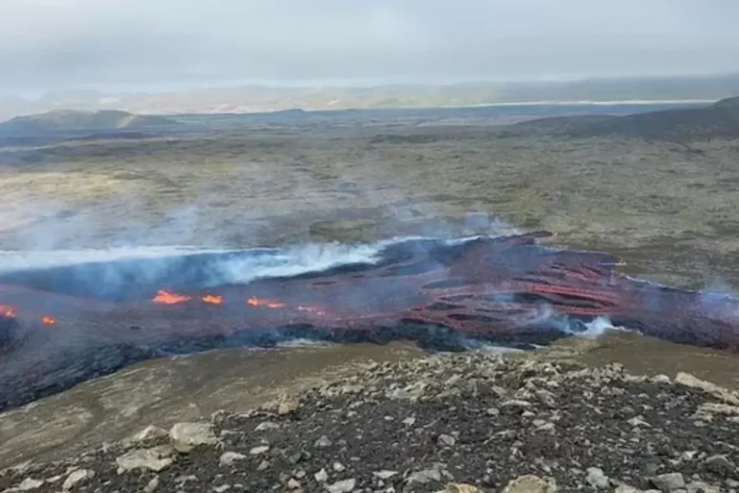 La erupción parece haberse producido en forma de falla volcánica