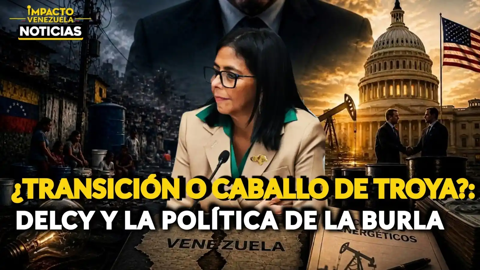 NI TRANSICIÓN NI DEMOCRACIA: Delcy Rodríguez se burla y Vente Venezuela declara la guerra al falso diálogo